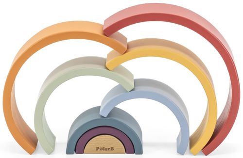 קשת בענן 8 חלקים למשחקי התאמה ובנייה מעץ