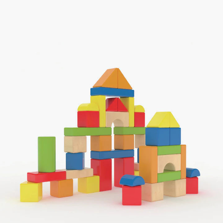 דלי קוביות עץ 80 חלקים