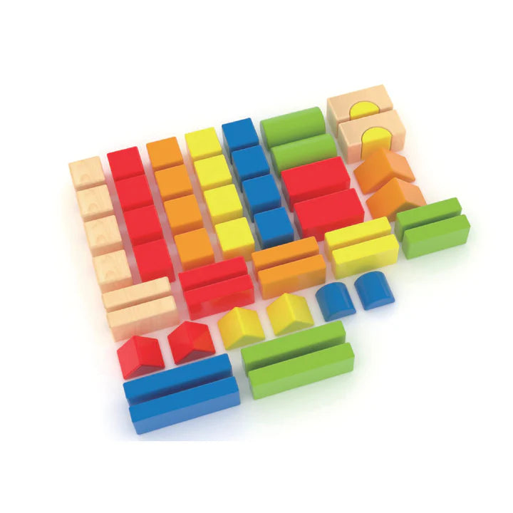 דלי קוביות עץ 80 חלקים