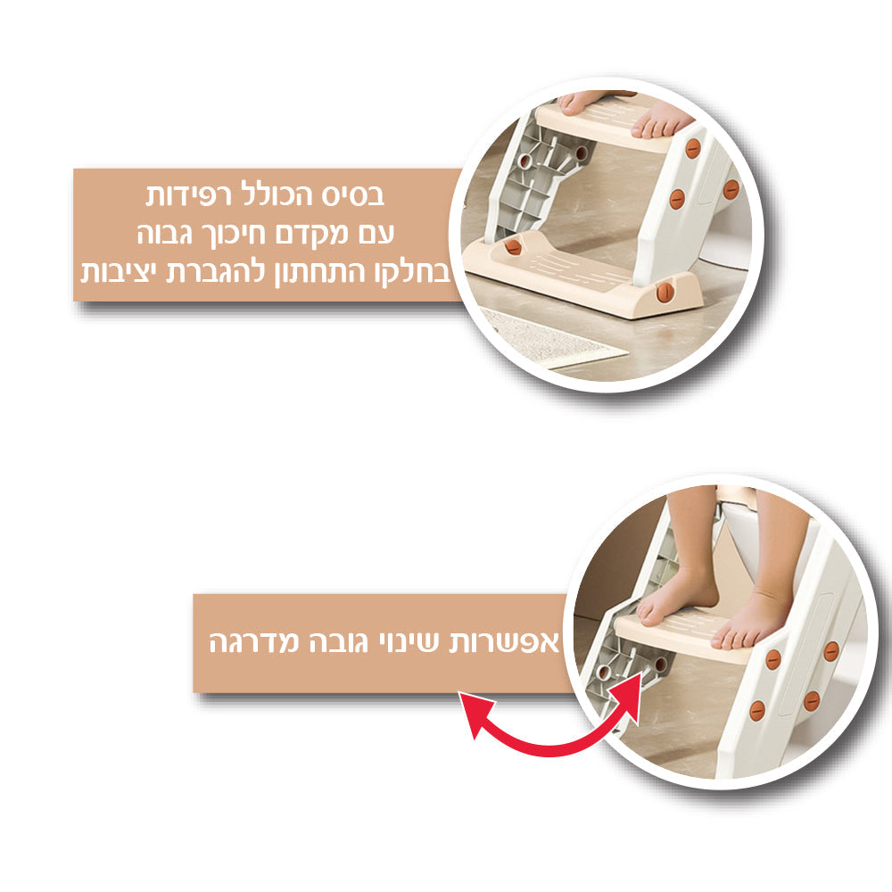 מושב אסלה ראשון לפעוטות - בז׳