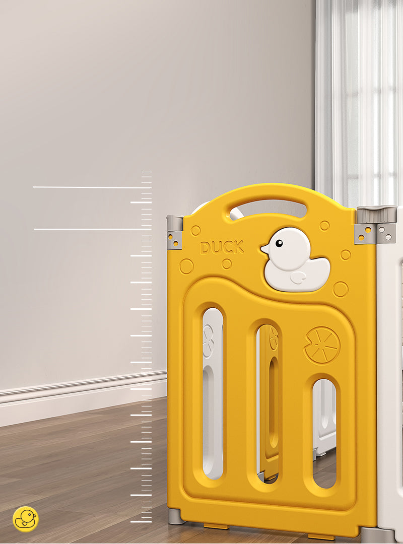 הזמנה מוקדמת - גדר פעילות מתקפלת לילדים ותינוקות מידה XL בצבע צהוב - (207X161 ס"מ) - כולל משטח פעילות תואם למידות הגדר במתנה!