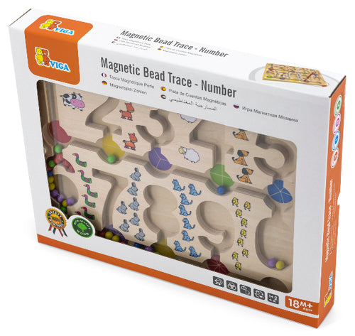 מבוך מגנטי עם מספרים 0-9