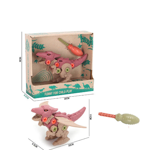 דינוזאור להרכבה DIY - אדום