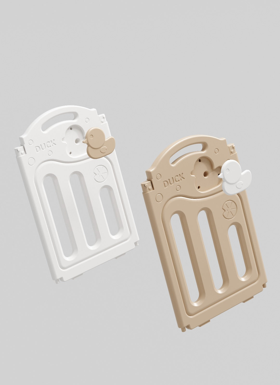 גדר פעילות מתקפלת לילדים ותינוקות מידה XXL בצבע נס קפה - (207X200 ס"מ) - כולל משטח פעילות תואם למידות הגדר במתנה!