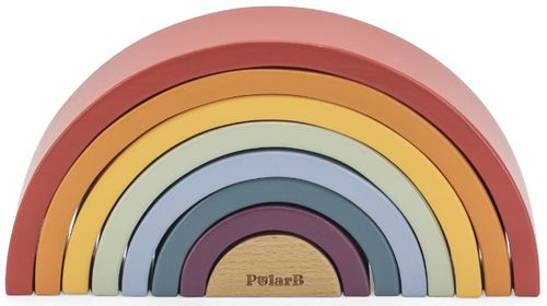 קשת בענן 8 חלקים למשחקי התאמה ובנייה מעץ