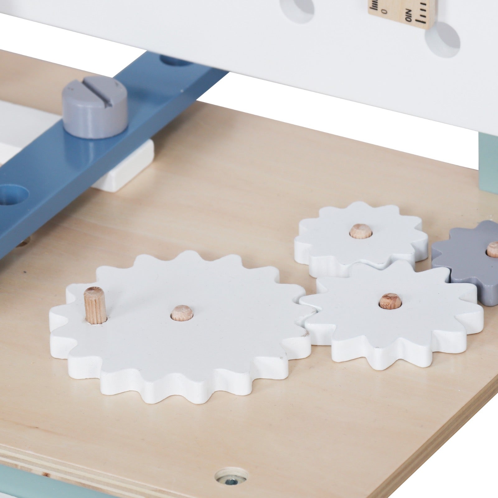 שולחן נגרים לילדים מעץ - ירוק