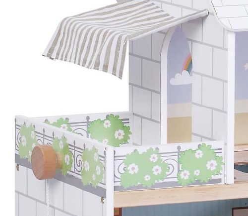 בית בובות רב קומות מפואר מעץ