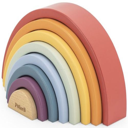 קשת בענן 8 חלקים למשחקי התאמה ובנייה מעץ