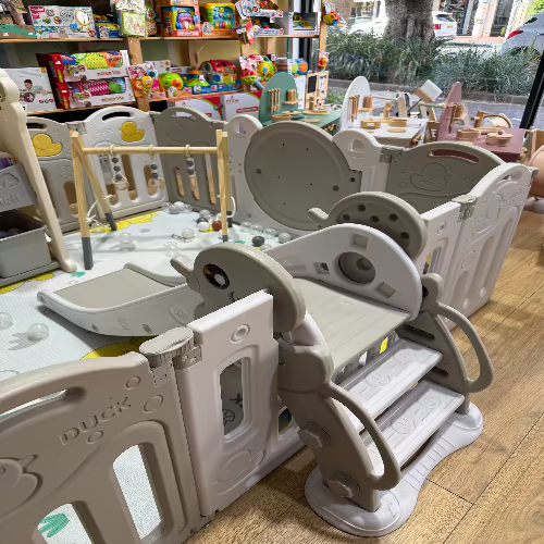 חלק חיבור מגלשה לגדר פעילות מדגם ברווז