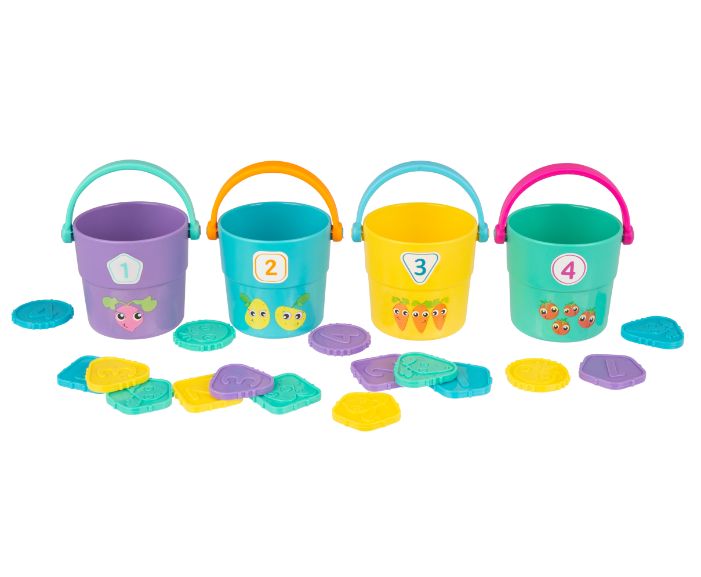 ירקות התאם צורות ומספרים