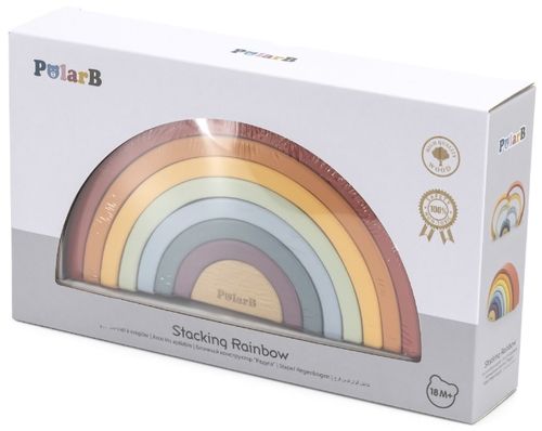 קשת בענן 8 חלקים למשחקי התאמה ובנייה מעץ