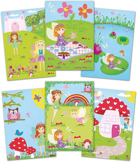 חוברת צביעה במים - פיות