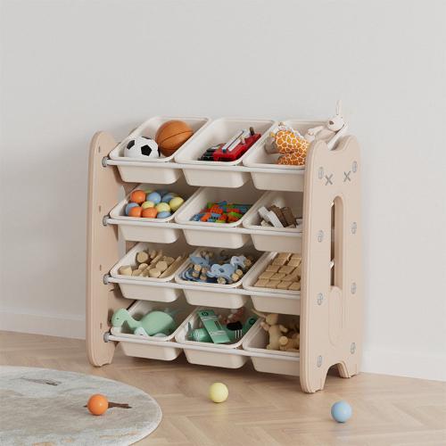 הזמנה מוקדמת - שידת אחסון צעצועים דגם 12 בצבע נס קפה