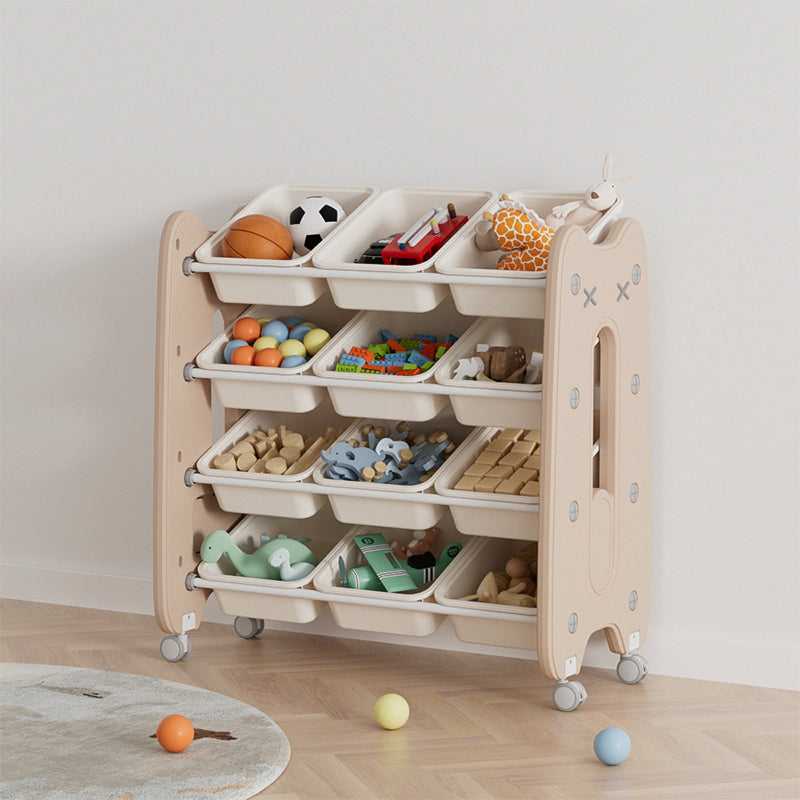 הזמנה מוקדמת - שידת אחסון צעצועים דגם 12 בצבע נס קפה