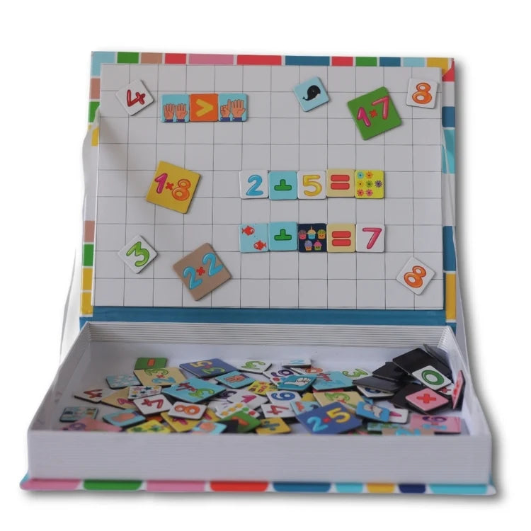 לומדים חשבון - קופסת לימוד מגנטית