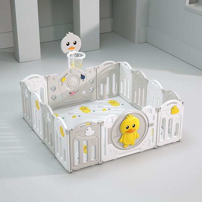 הזמנה מוקדמת - גדר פעילות מתקפלת לילדים ותינוקות מידה L בצבע אפור - (166X161 ס"מ) - כולל משטח פעילות תואם למידות הגדר במתנה!