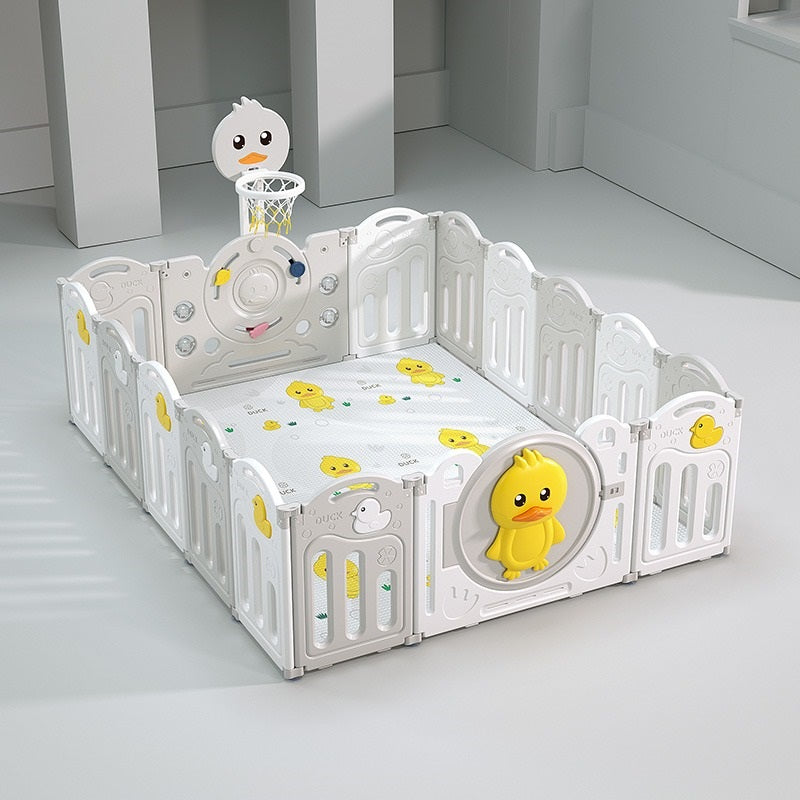 הזמנה מוקדמת - גדר פעילות מתקפלת לילדים ותינוקות מידה XL בצבע אפור - (207X161 ס"מ) - כולל משטח פעילות תואם למידות הגדר במתנה!