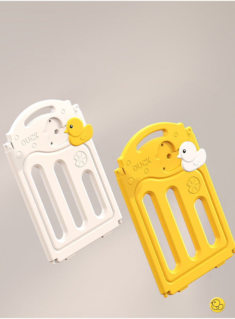 הזמנה מוקדמת - גדר פעילות מתקפלת לילדים ותינוקות מידה XXL בצבע צהוב - (207X200 ס"מ) - כולל משטח פעילות תואם למידות הגדר במתנה!