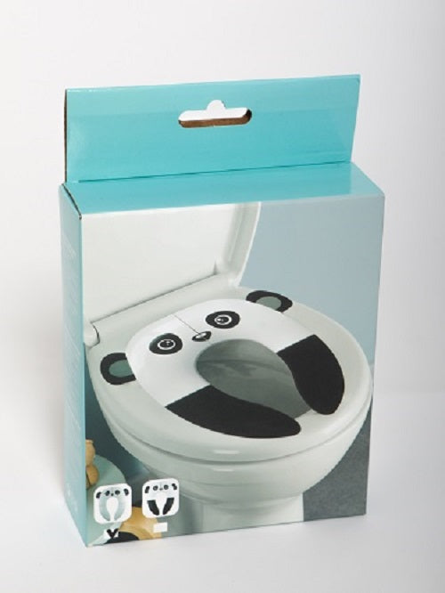 מושב אסלה מתקפל לילדים דגם פנדה לבן