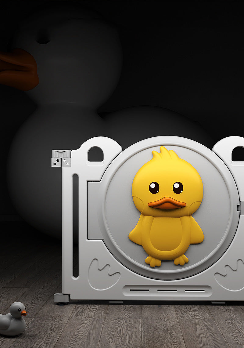 הזמנה מוקדמת - גדר פעילות מתקפלת לילדים ותינוקות מידה L בצבע אפור - (166X161 ס"מ) - כולל משטח פעילות תואם למידות הגדר במתנה!