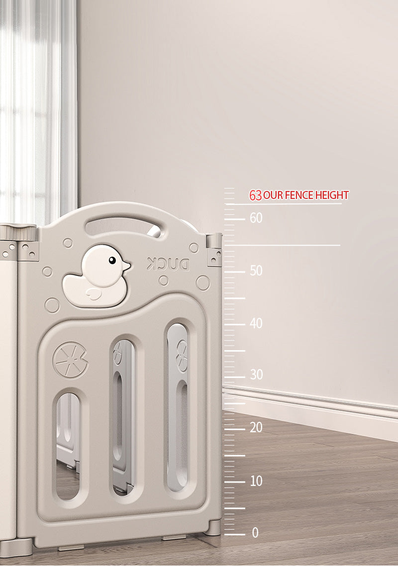 הזמנה מוקדמת - גדר פעילות מתקפלת לילדים ותינוקות מידה XL בצבע אפור - (207X161 ס"מ) - כולל משטח פעילות תואם למידות הגדר במתנה!