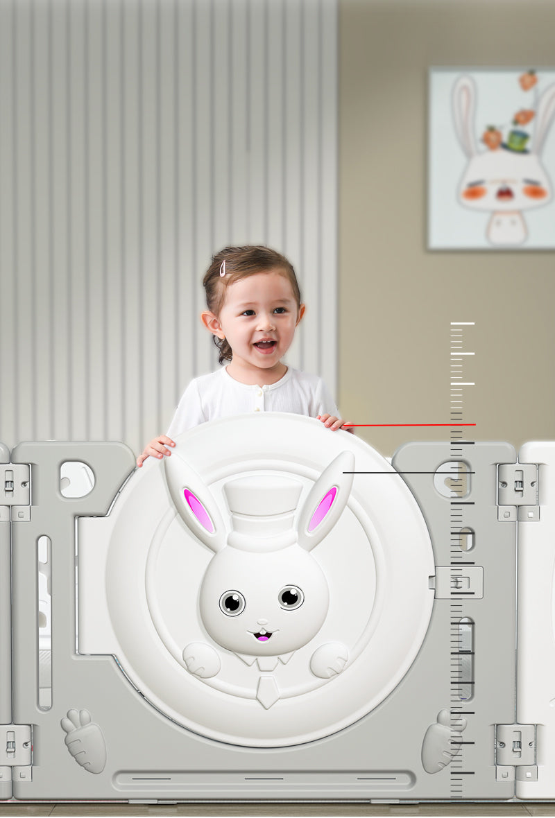גדר פעילות מתקפלת לילדים ותינוקות מידה L - כולל משטח פעילות תואם למידות הגדר במתנה!