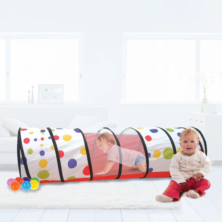 מנהרת משחק מתקפלת לילדים 120 ס״מ - אדום