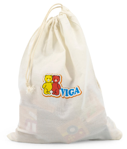 סט 8 פאזלים מגנטיים מעץ - פירות וירקות