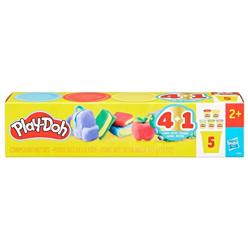 בצק פליידו מילוי 5 צבעים קלאסי