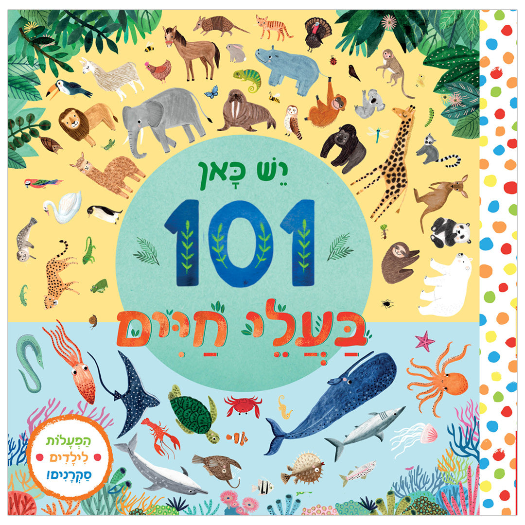 יש כאן 101 בעלי חיים - ספר קרטון