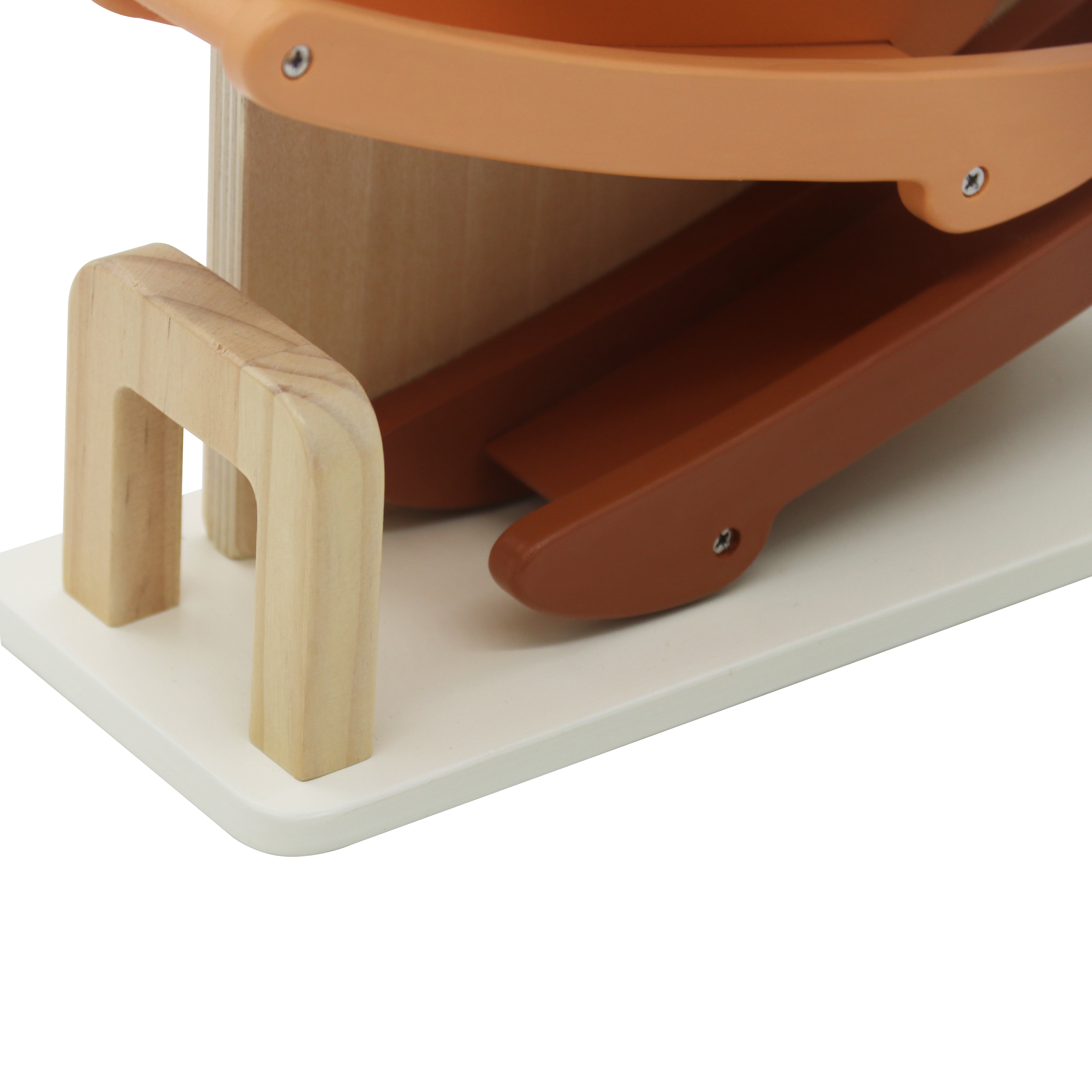 מגלשת מכוניות כולל 5 מכוניות מעץ