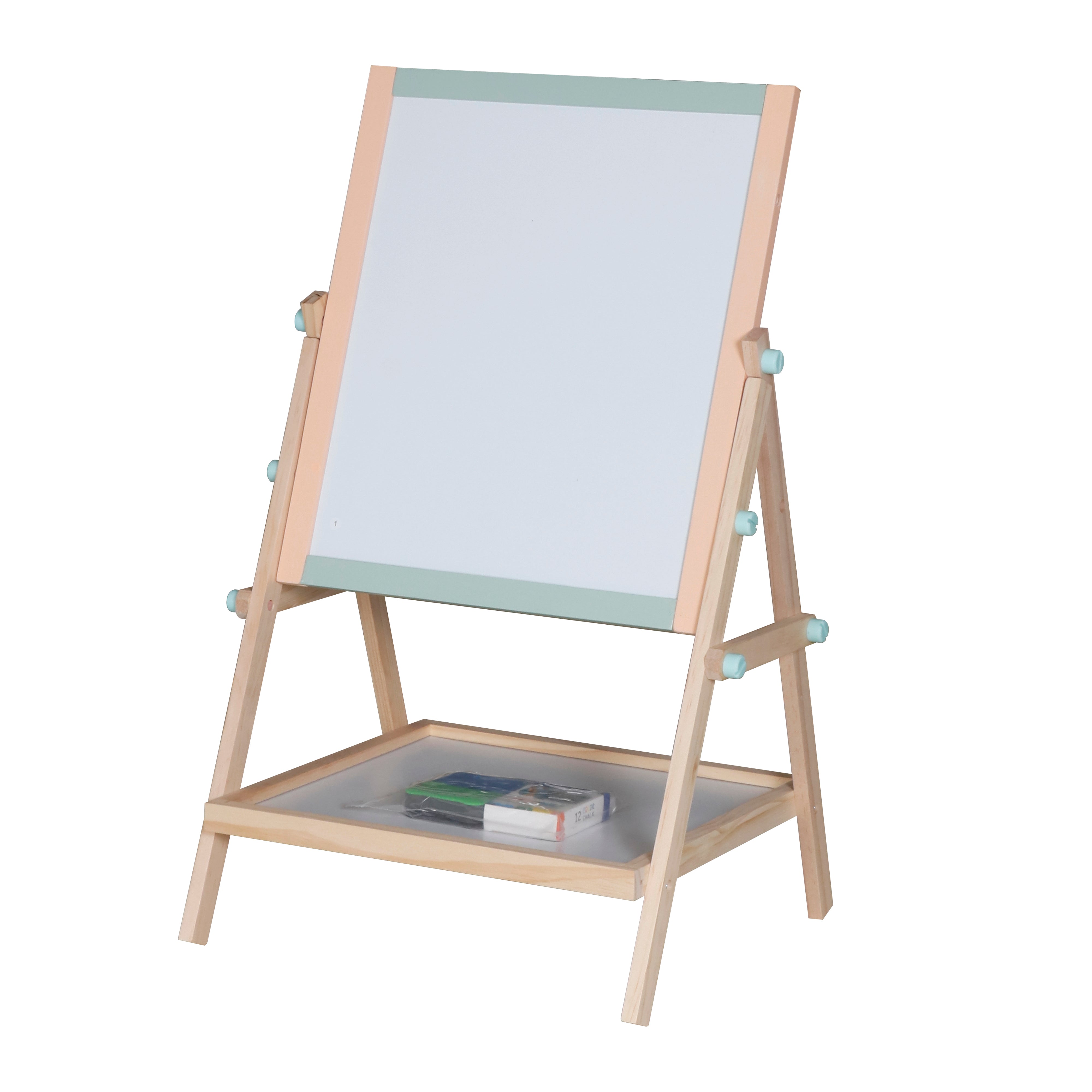 לוח ציור קטן 2 ב- 1 מעץ