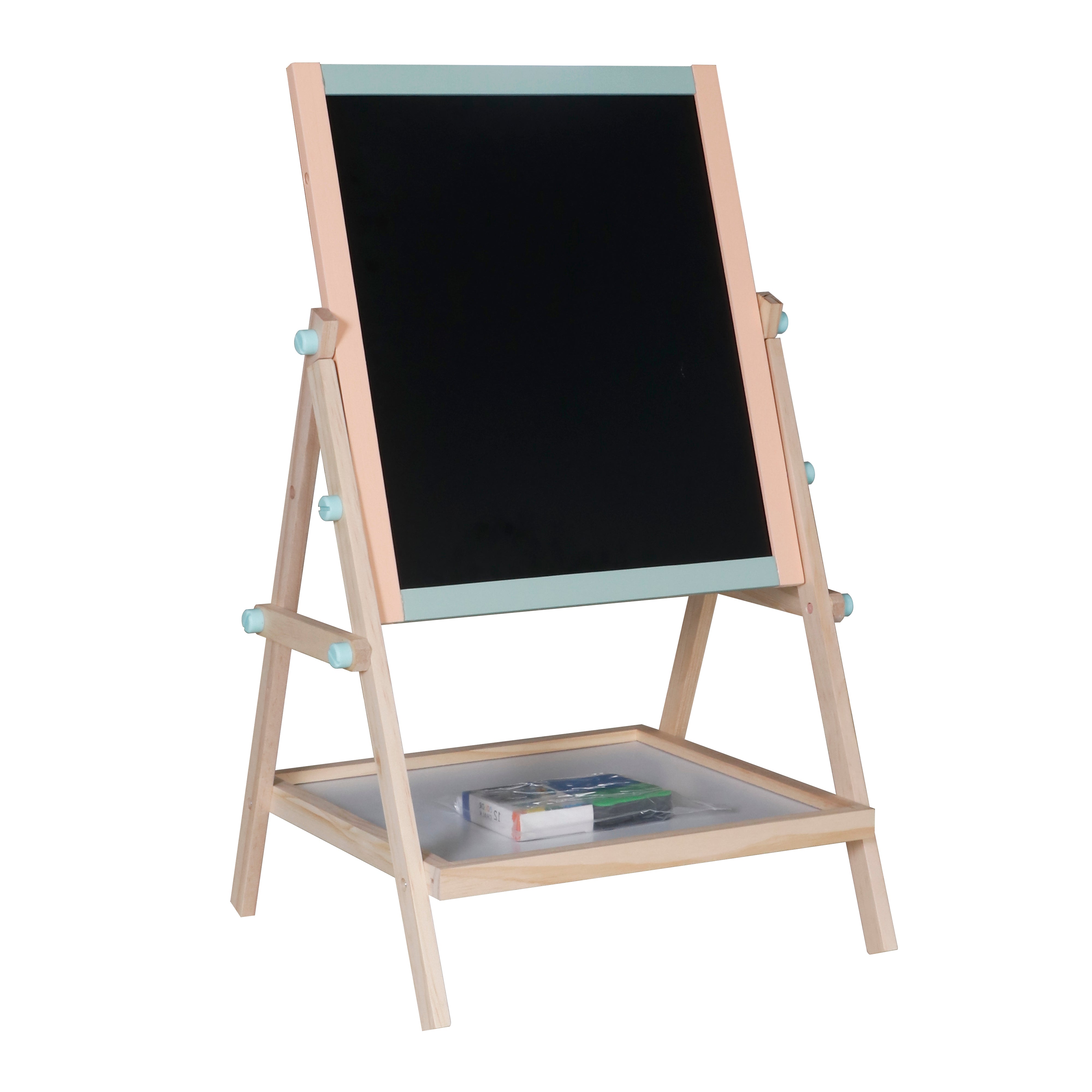 לוח ציור קטן 2 ב- 1 מעץ