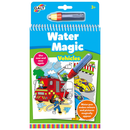 חוברת צביעה במים - כלי תחבורה