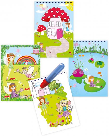 חוברת צביעה במים - פיות