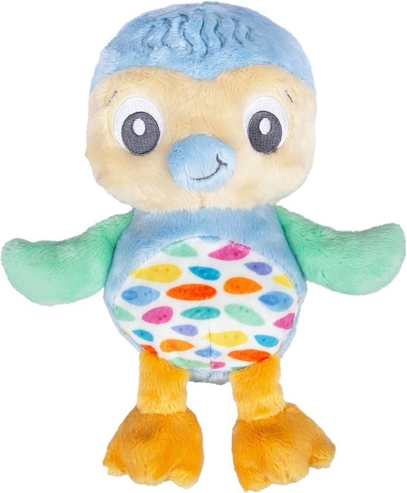 מארז צעצועים אקולוגיים לתינוק - בובת פינגווין, מגדל כוסות וטבעות משחק